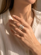 Anillo MARTILLADO CORAZÓN | Talle 9