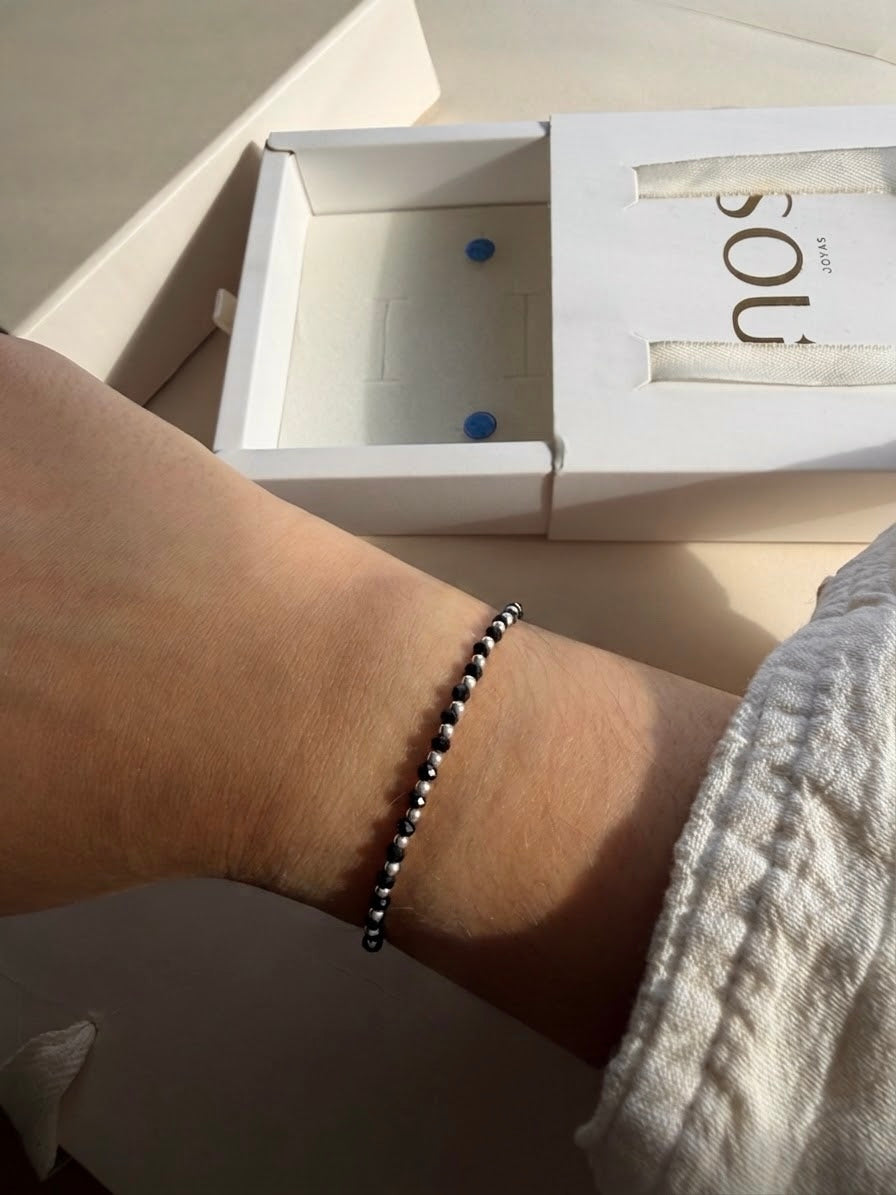 Pulsera Piedra y plata | Onix