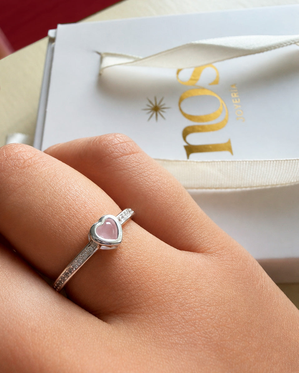 Anillo CORAZON ROSA