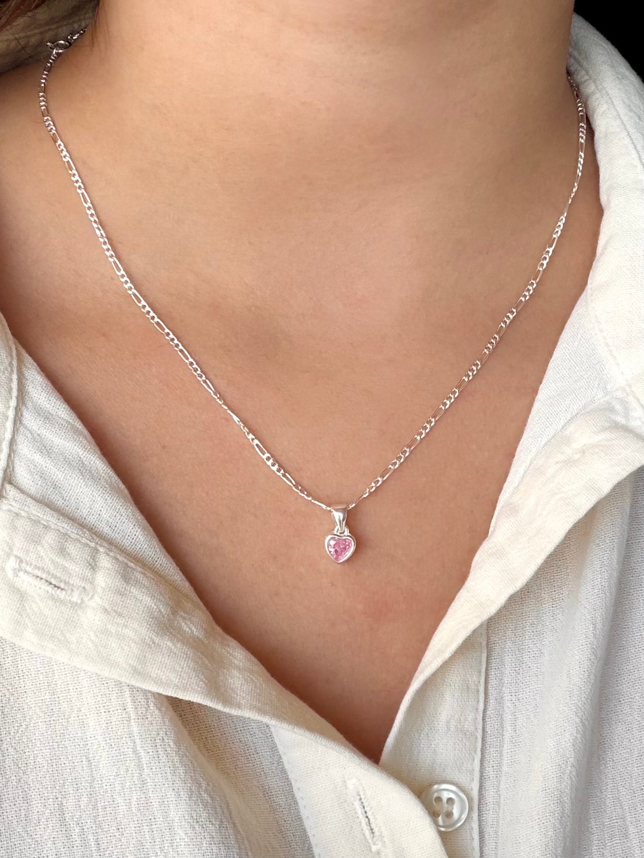 Cadena PUNTO CORA | Rosa