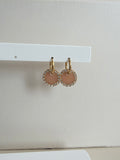 Caravanas STRASS | Beige dorado