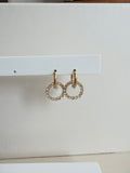 Caravanas STRASS | Transparente dorado