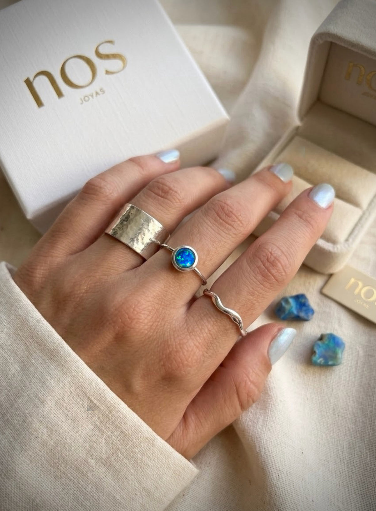 Anillo Ópalo | Talle 8